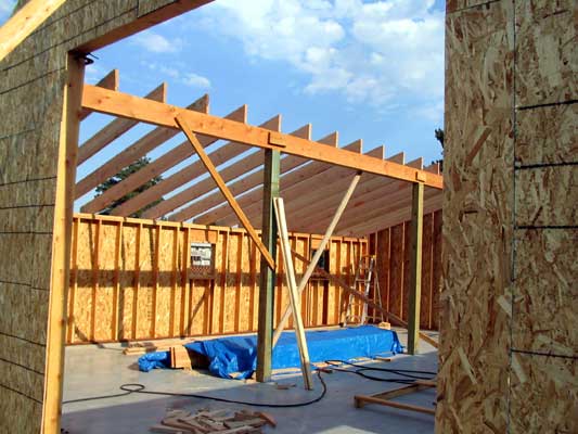 Lean-to roof