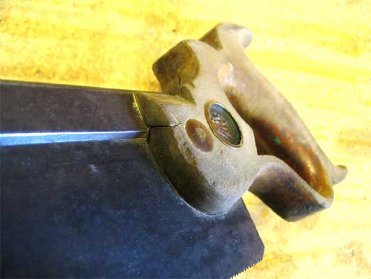 The splits: the handle had stress cracks on each side.