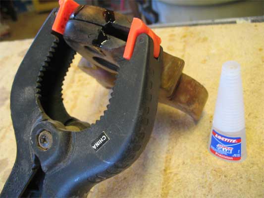 Glue up: CA to fill the cracks