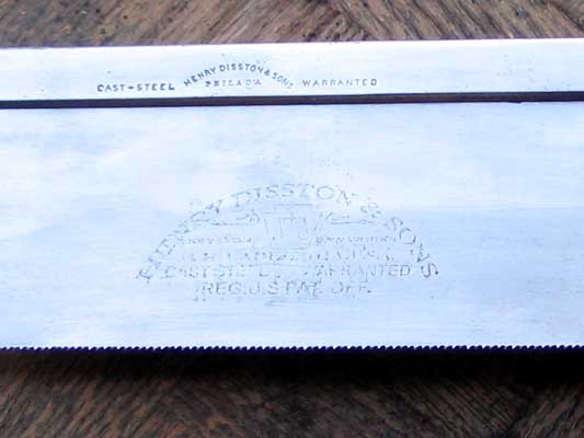 Etching: A new logo for a new blade.