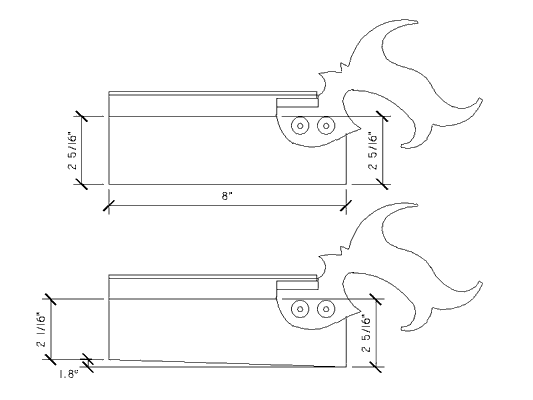 The proposed canted saw