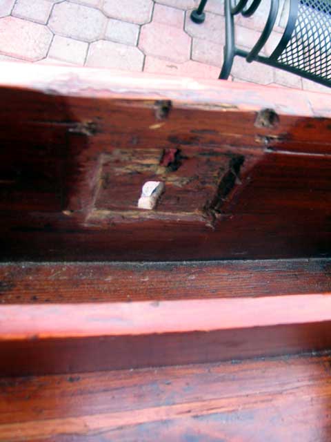 Back of lock Back of lock